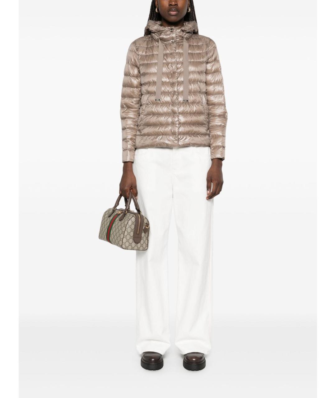 HERNO Серый полиамидовый пуховик, фото 2