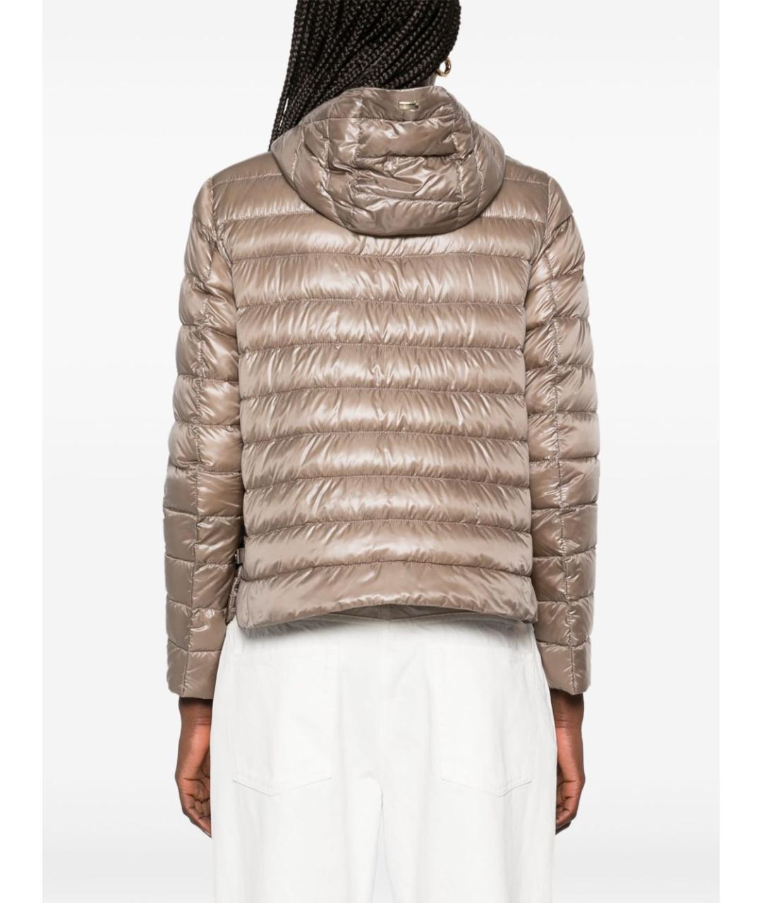 HERNO Серый полиамидовый пуховик, фото 3