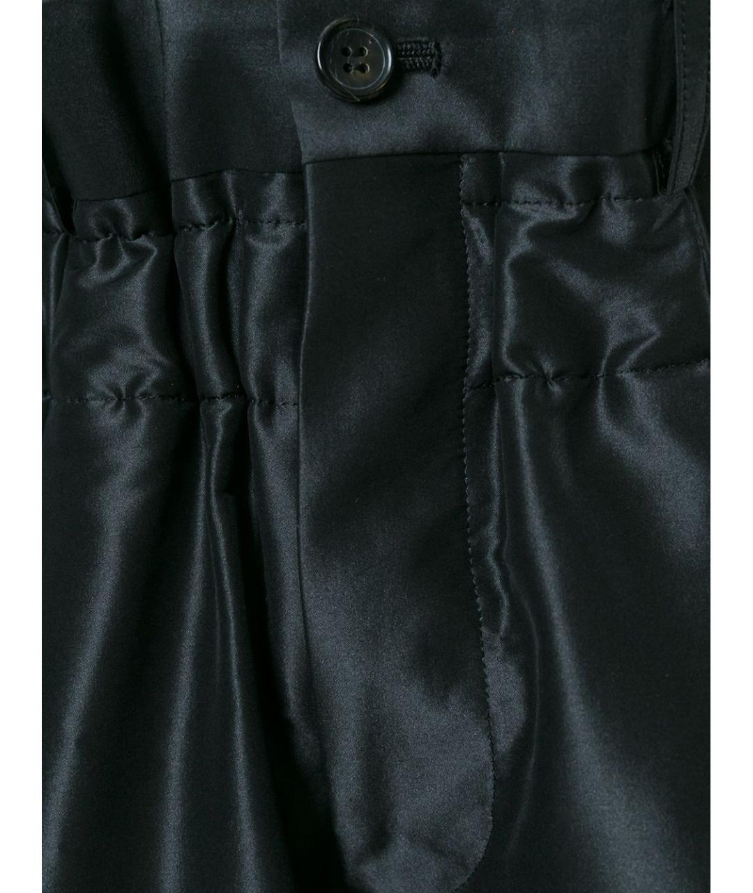 COMME DES GARÇONS Черные льняные прямые брюки, фото 5