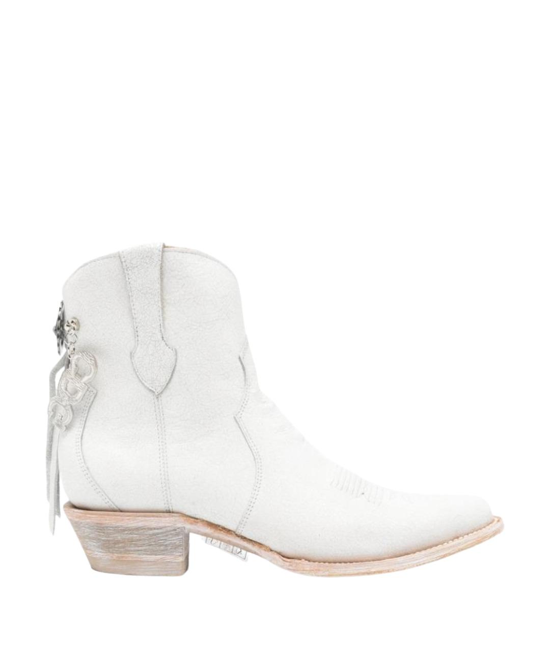 COMME DES GARÇONS Белые кожаные ботинки, фото 1