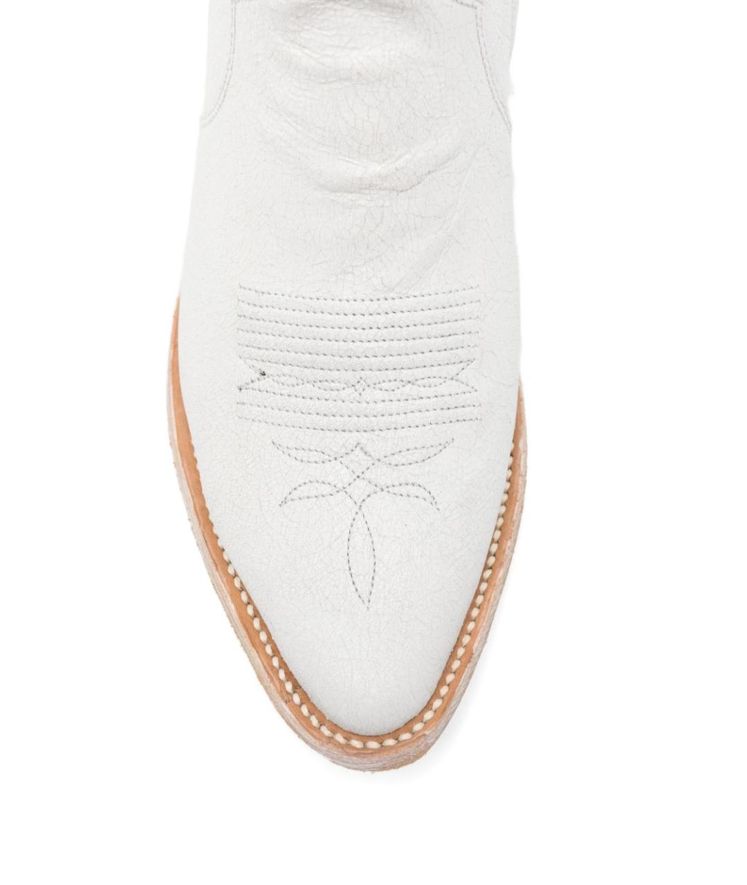 COMME DES GARÇONS Белые кожаные ботинки, фото 3
