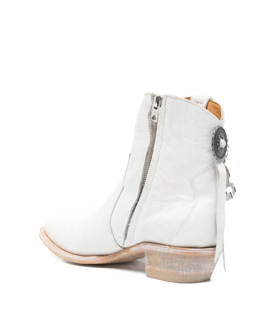 COMME DES GARÇONS Белые кожаные ботинки, фото 2