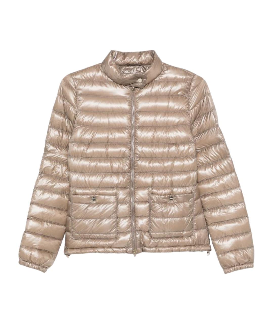 HERNO Бежевый полиамидовый пуховик, фото 1