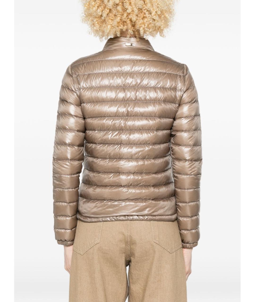 HERNO Бежевый полиамидовый пуховик, фото 3