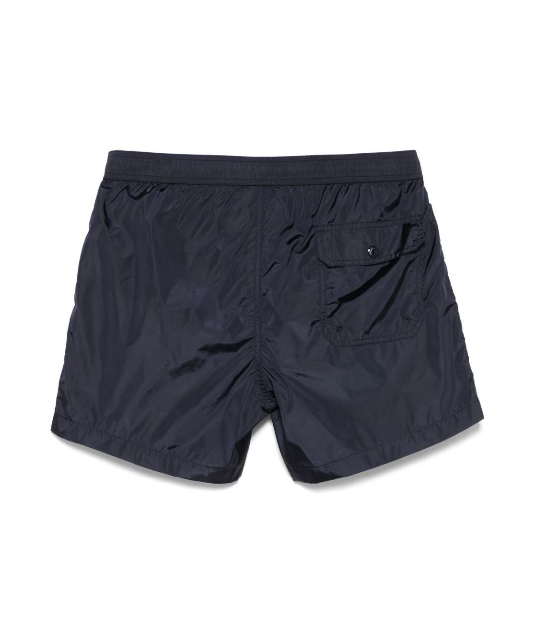 MONCLER Синие полиамидовые шорты, фото 2