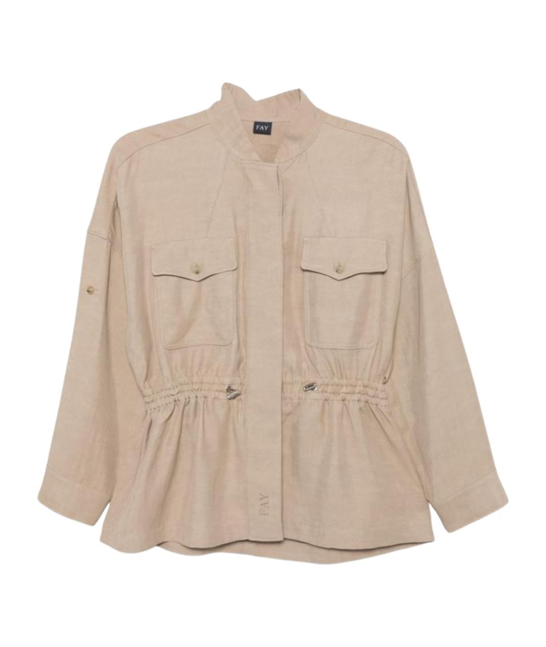 FAY Бежевая хлопковая куртка, фото 1
