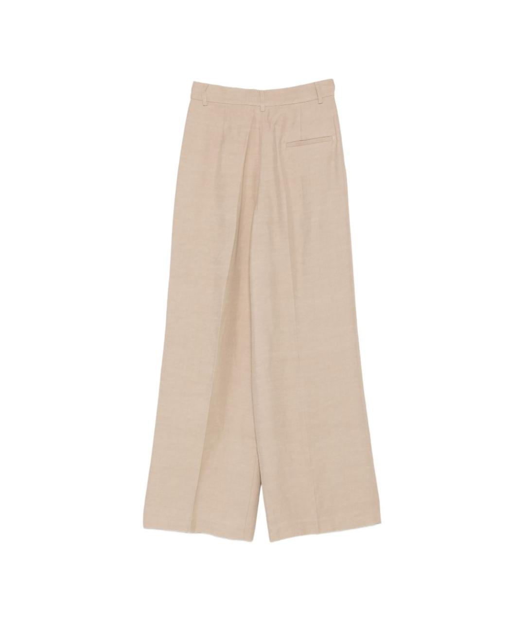 FAY Бежевые брюки широкие, фото 2