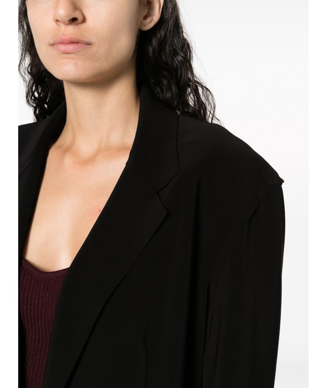 NORMA KAMALI Черный полиэстеровый жакет/пиджак, фото 5