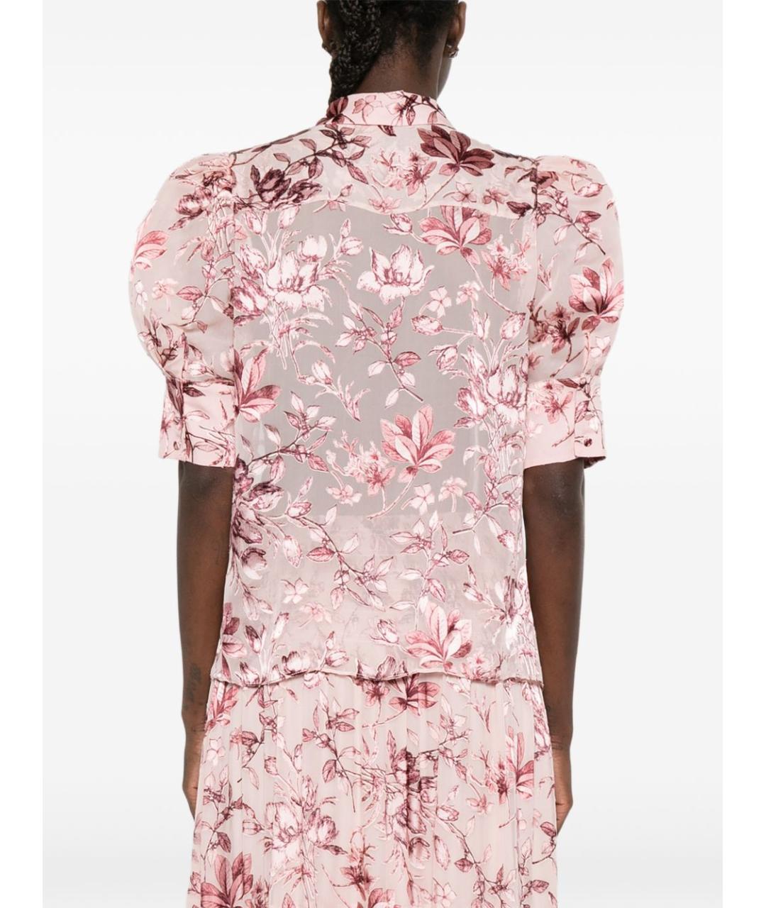 ALICE+OLIVIA Розовая вискозная блузы, фото 5