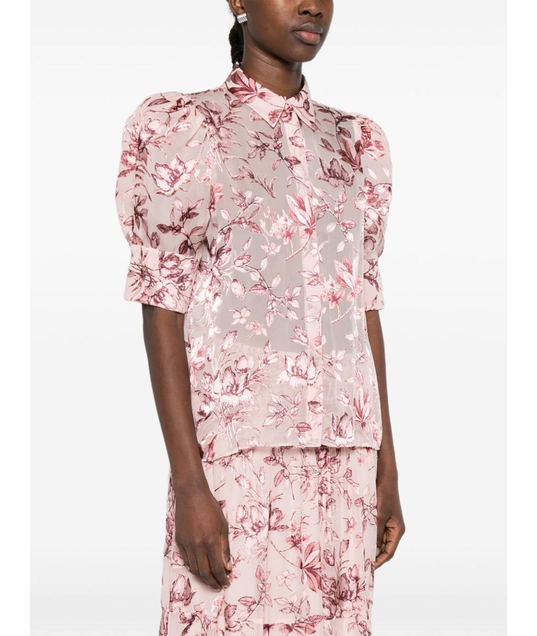 ALICE+OLIVIA Розовая вискозная блузы, фото 4