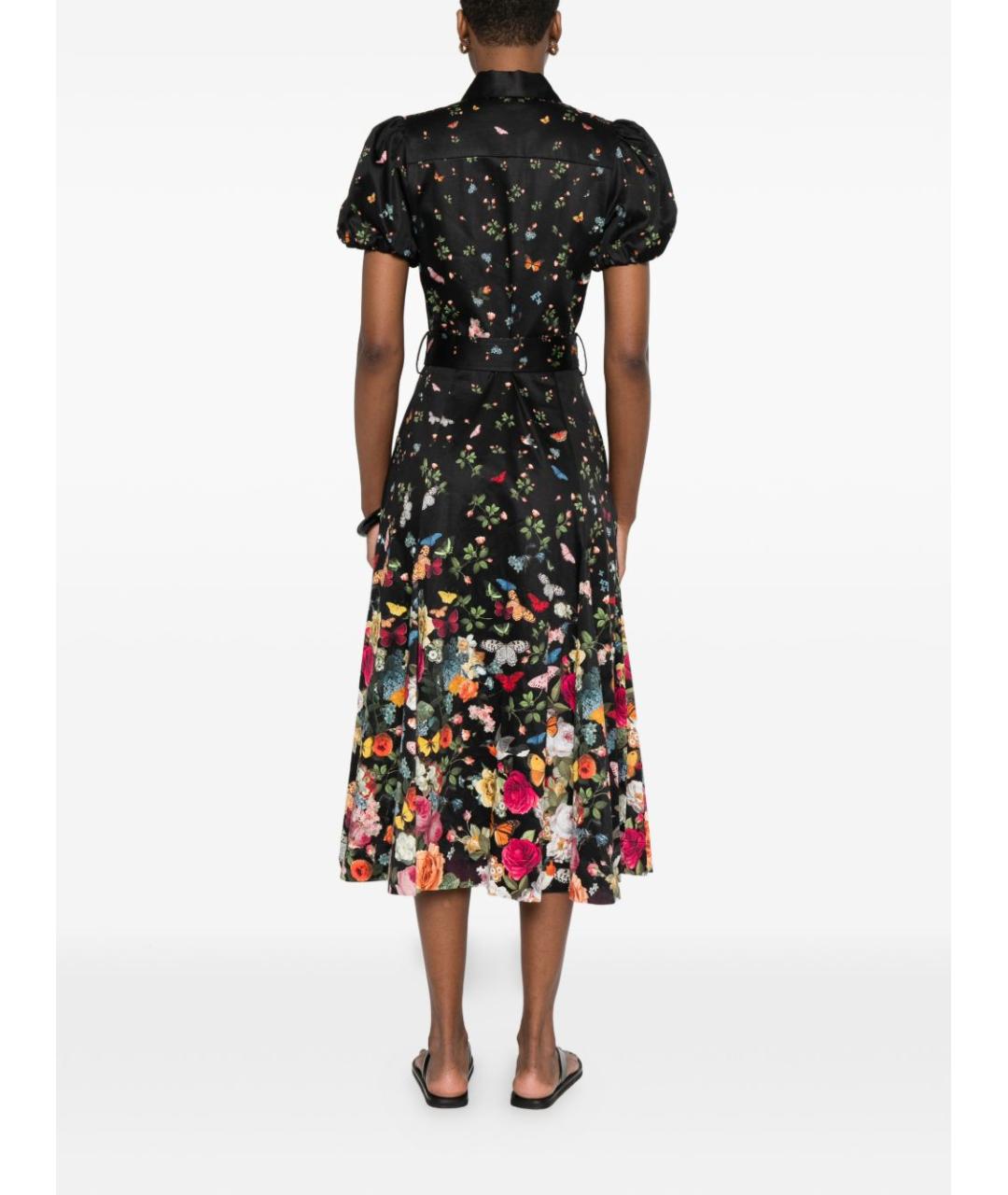 ALICE+OLIVIA Мульти хлопковое повседневное платье, фото 4