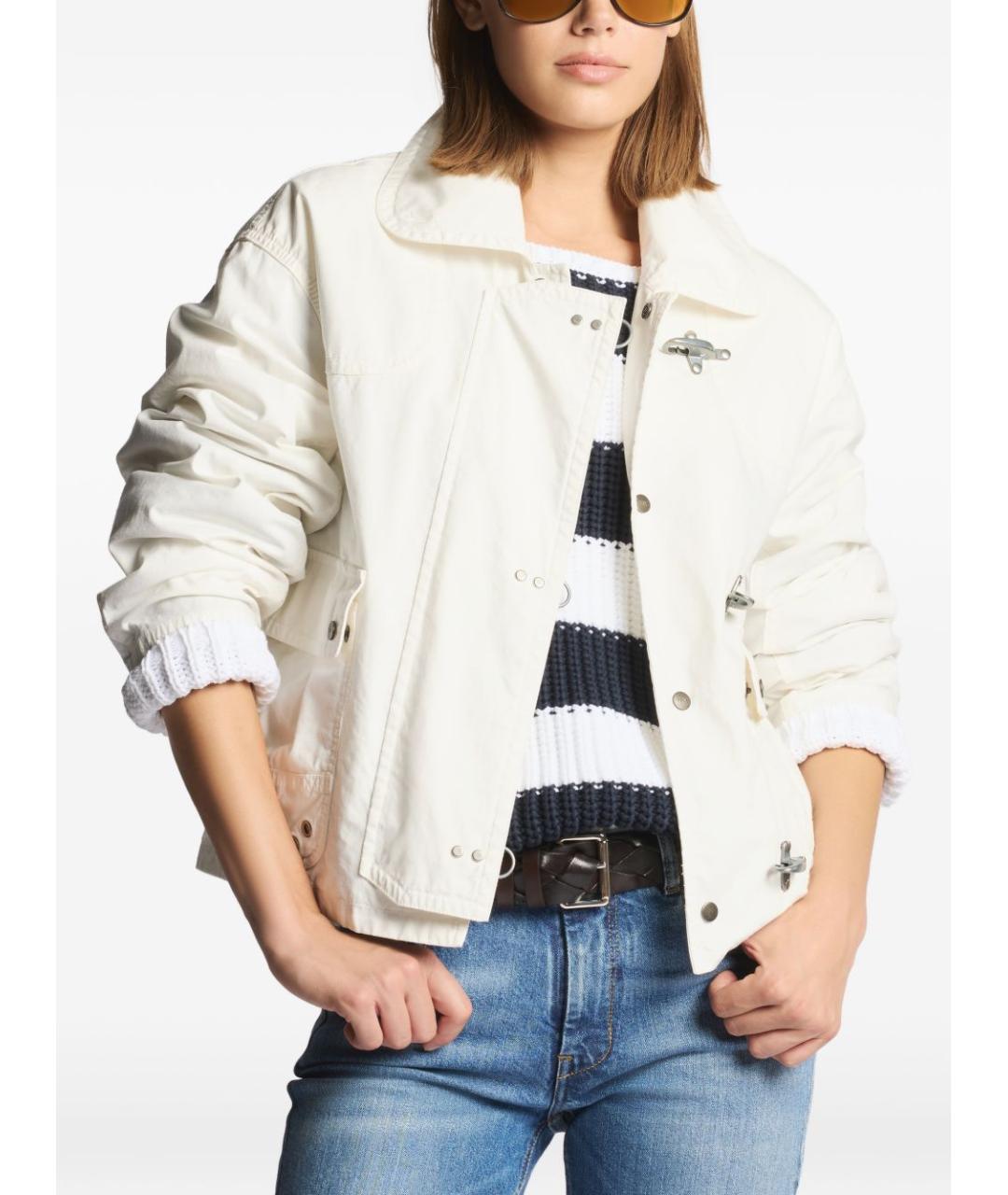 FAY Белая хлопковая куртка, фото 5