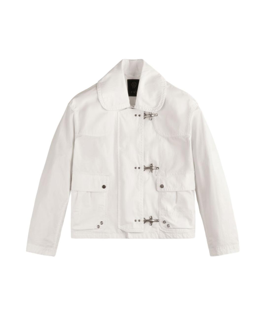 FAY Белая хлопковая куртка, фото 1