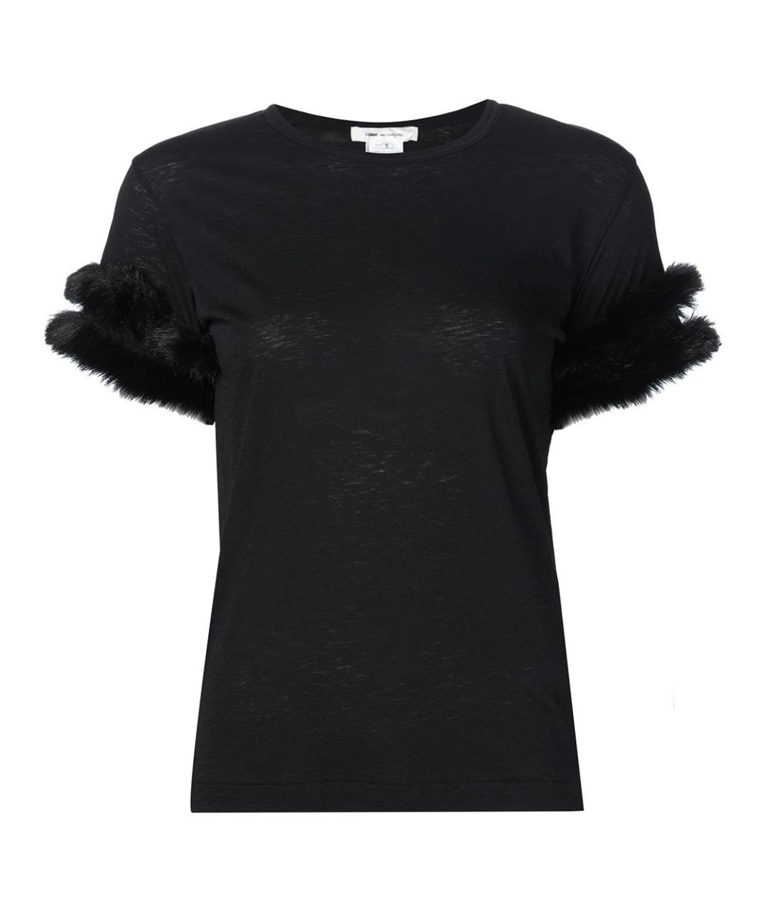 COMME DES GARÇONS Черная хлопковая футболка, фото 1