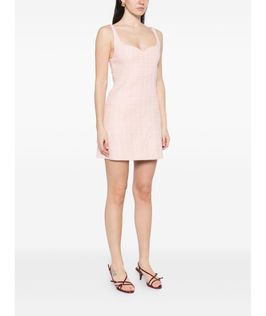 ALICE+OLIVIA Розовое полиэстеровое повседневное платье, фото 3