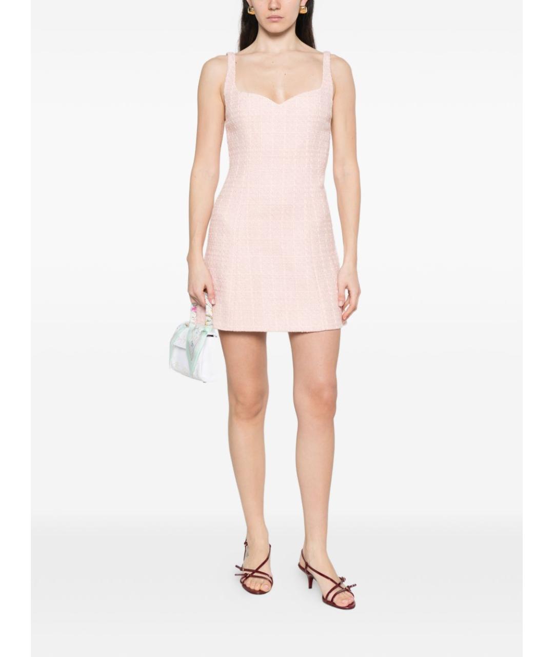 ALICE+OLIVIA Розовое полиэстеровое повседневное платье, фото 2