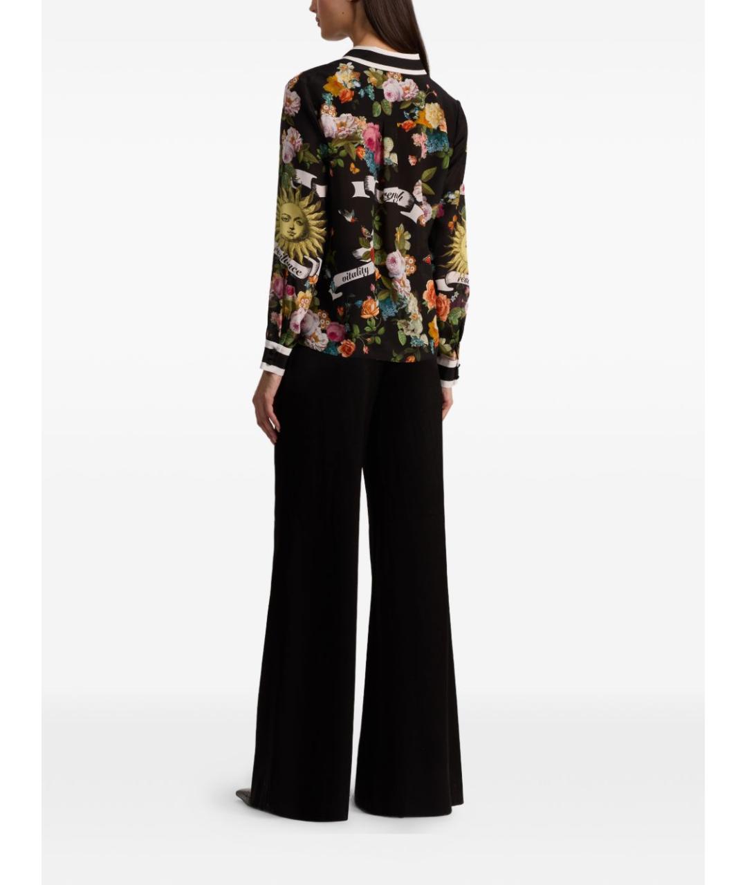 ALICE+OLIVIA Мульти шелковая рубашка, фото 2