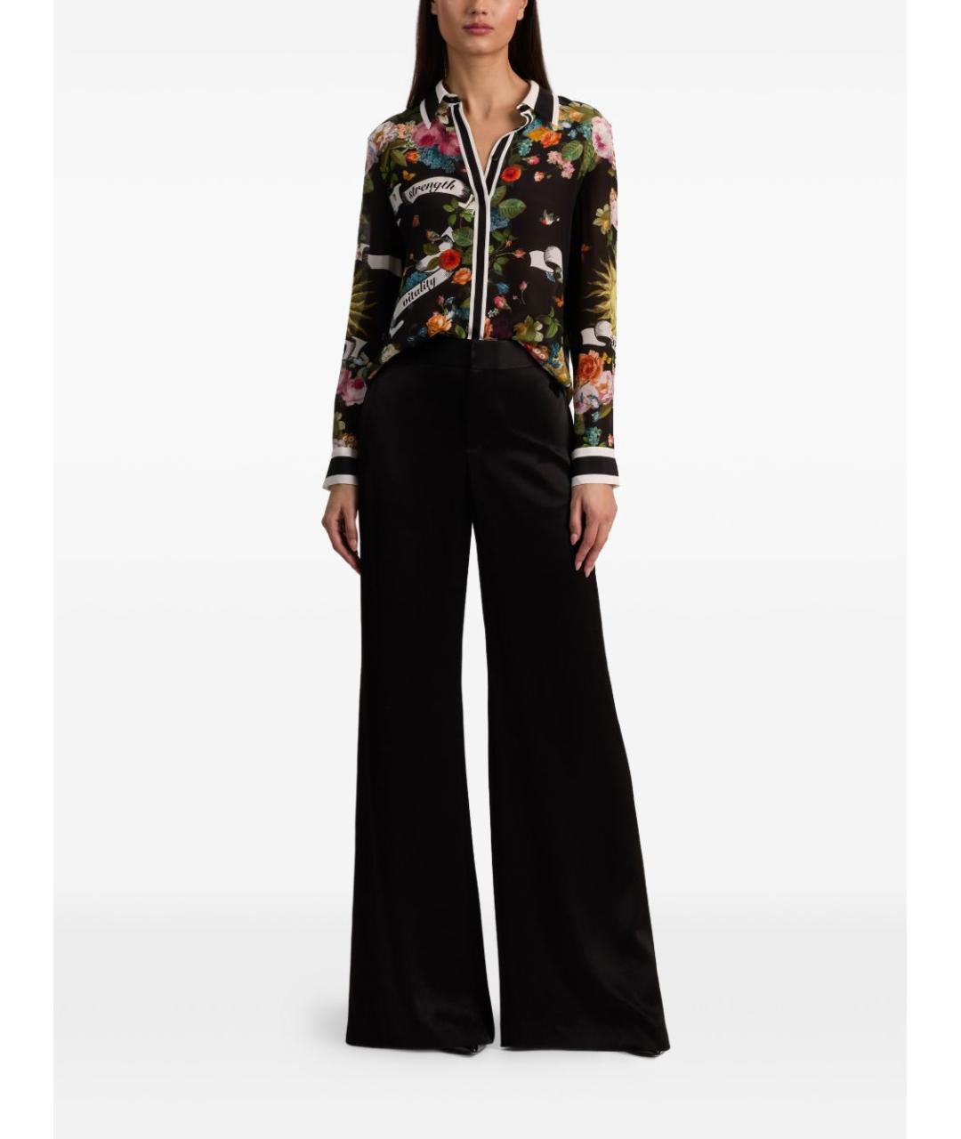 ALICE+OLIVIA Мульти шелковая рубашка, фото 5