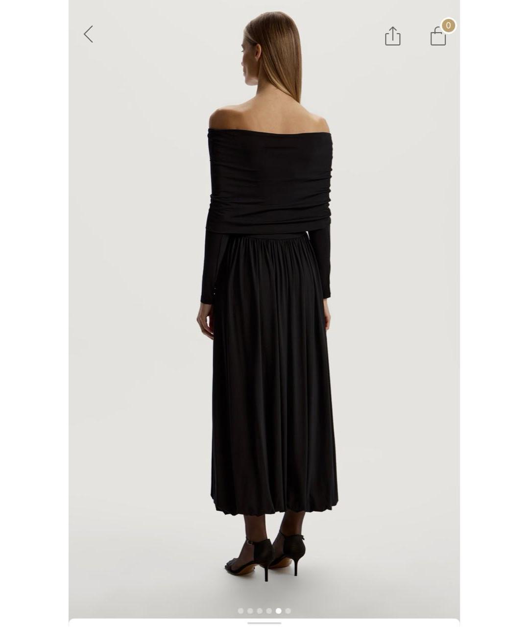 12 STOREEZ Черное вискозное повседневное платье, фото 2