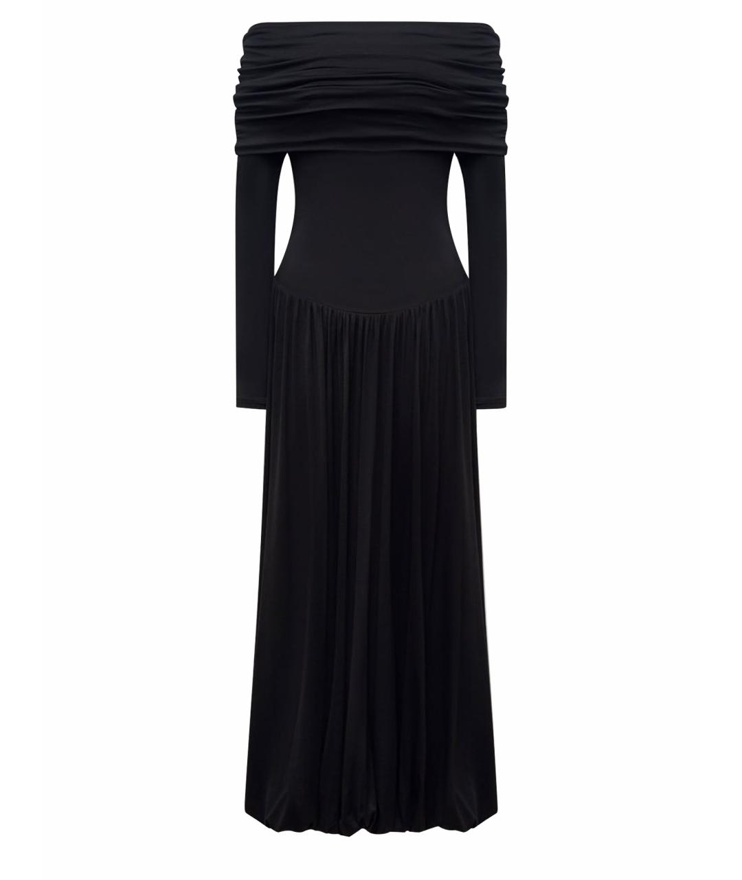 12 STOREEZ Черное вискозное повседневное платье, фото 1