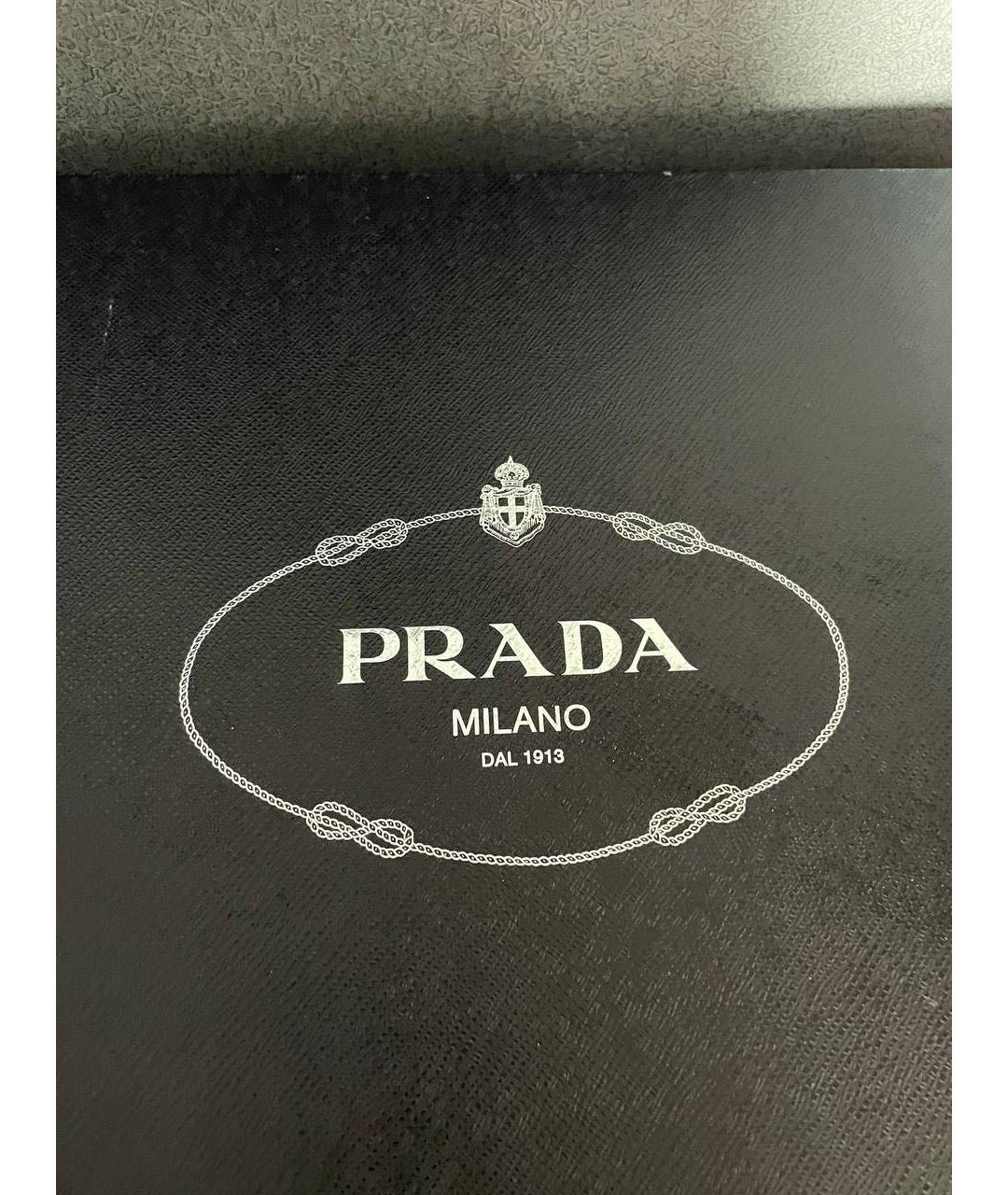 PRADA Черные кожаные ботфорты, фото 6