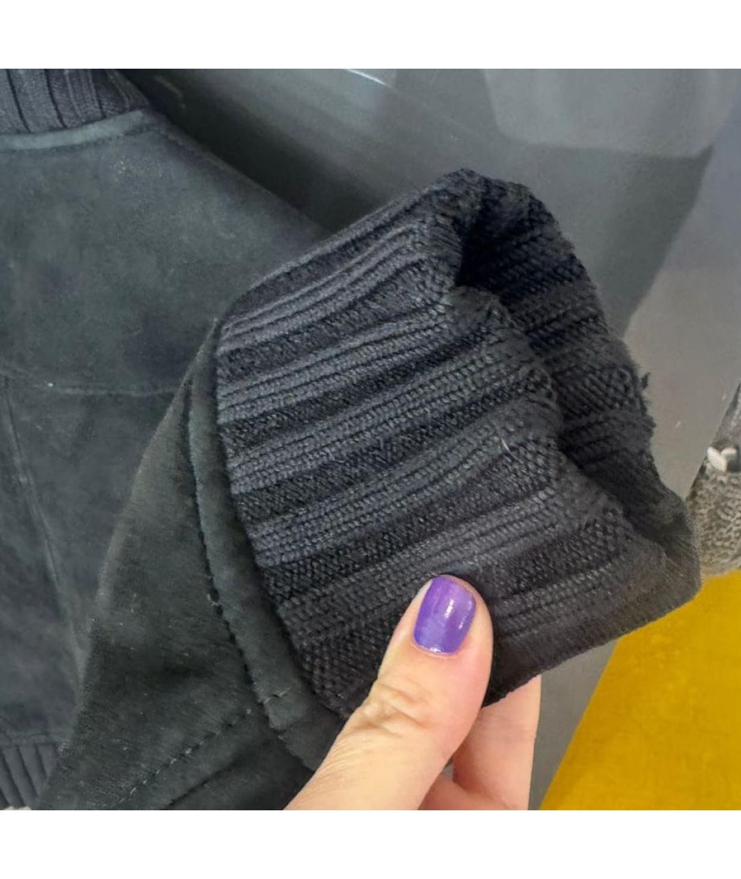 GUCCI Черная замшевая дубленка/шуба, фото 4