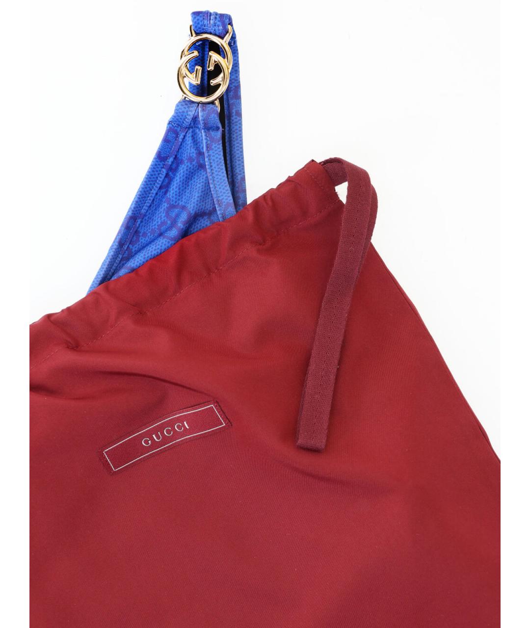 GUCCI Синий полиэстеровый купальник, фото 3