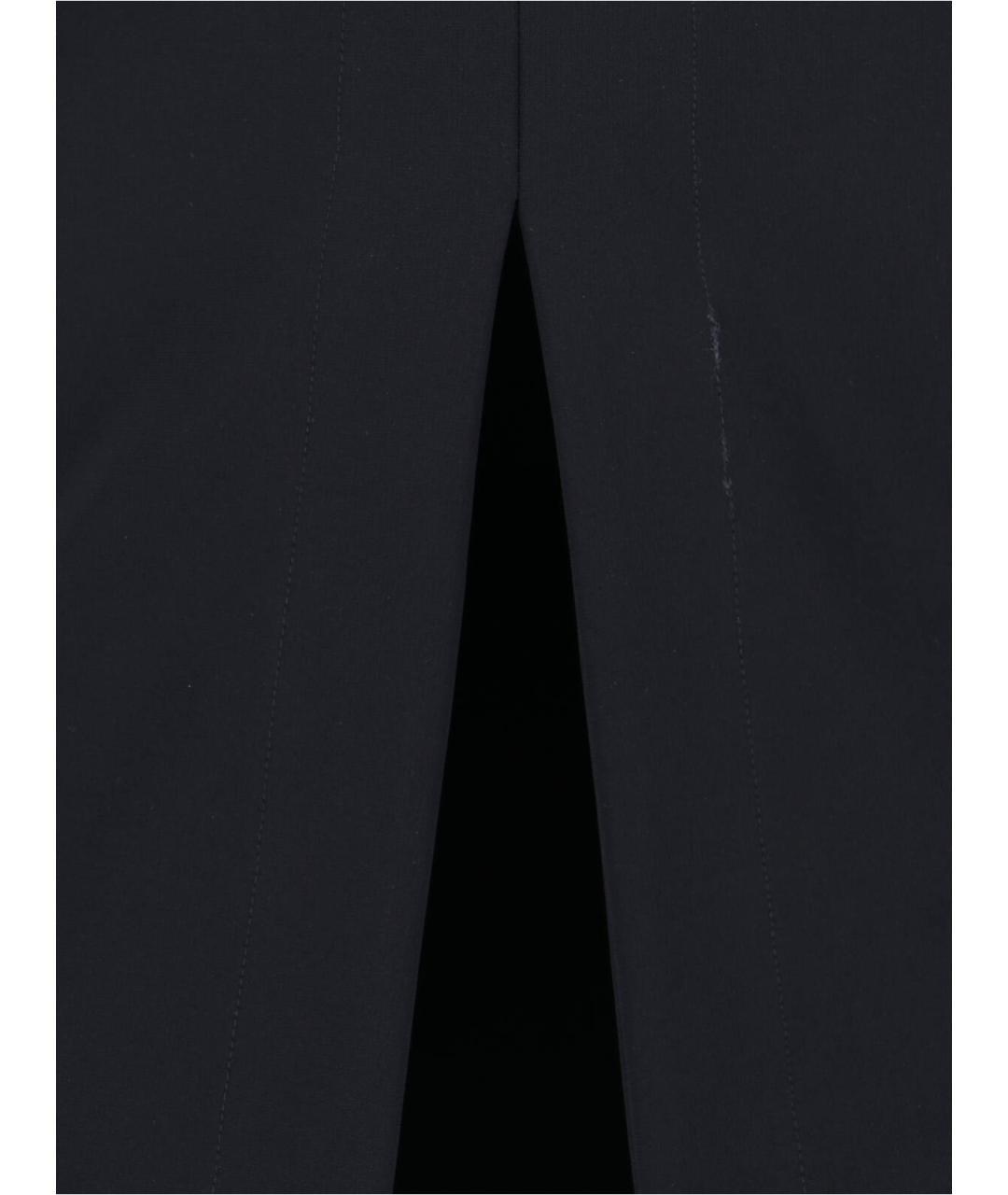 JIL SANDER Черная вискозная юбка миди, фото 5