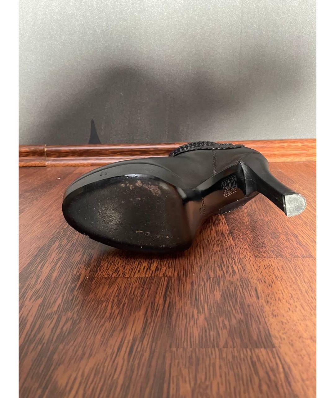 GUCCI Черные кожаные ботильоны, фото 3