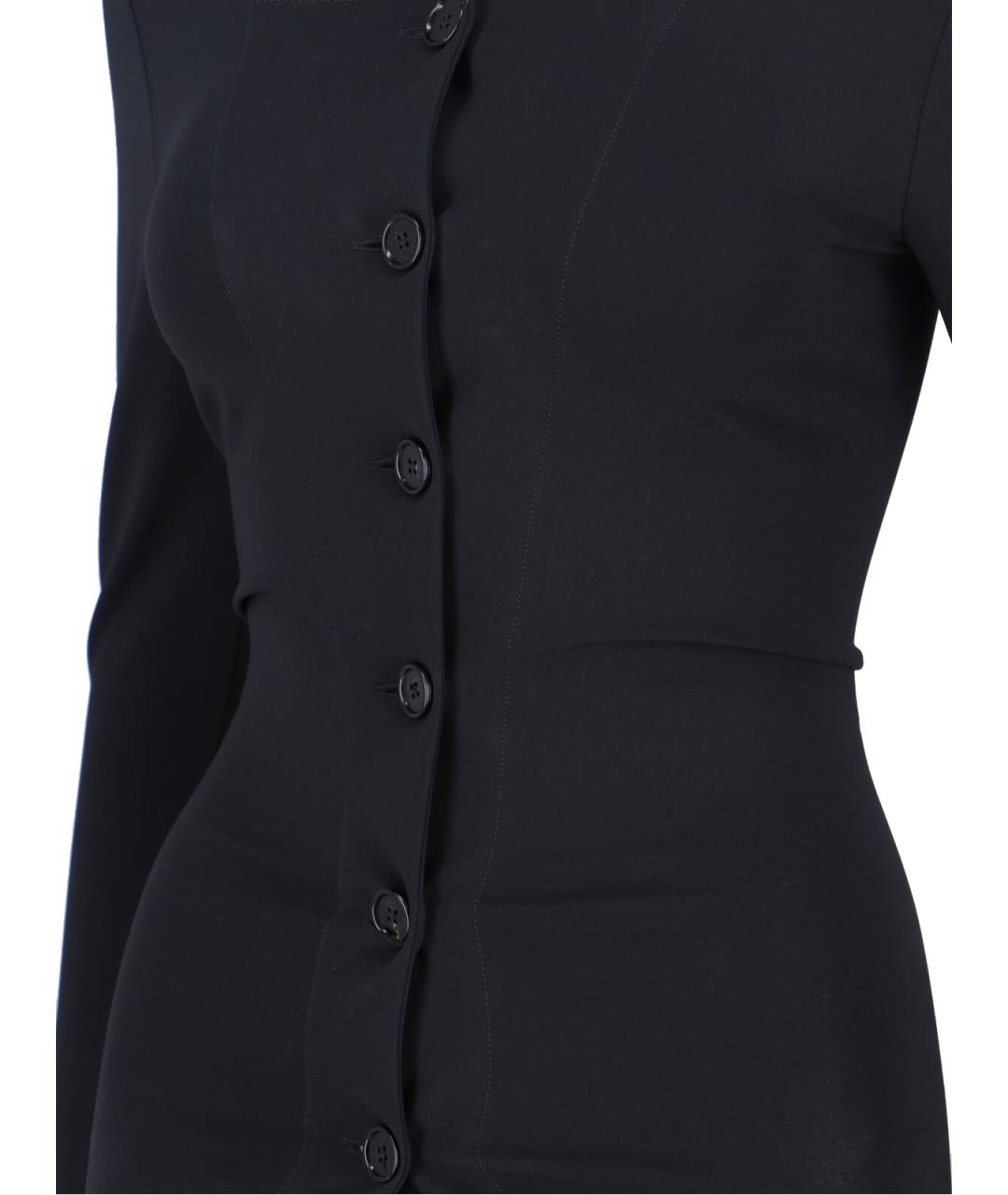 JIL SANDER Черная вискозная рубашка, фото 3