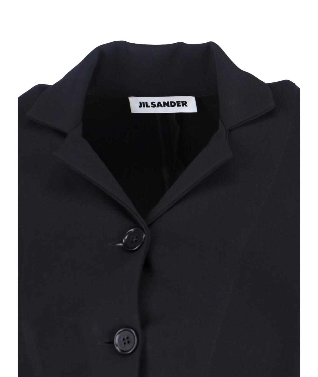 JIL SANDER Черная вискозная рубашка, фото 4