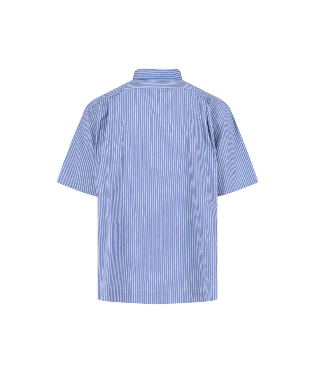 SACAI Синяя хлопковая кэжуал рубашка, фото 2