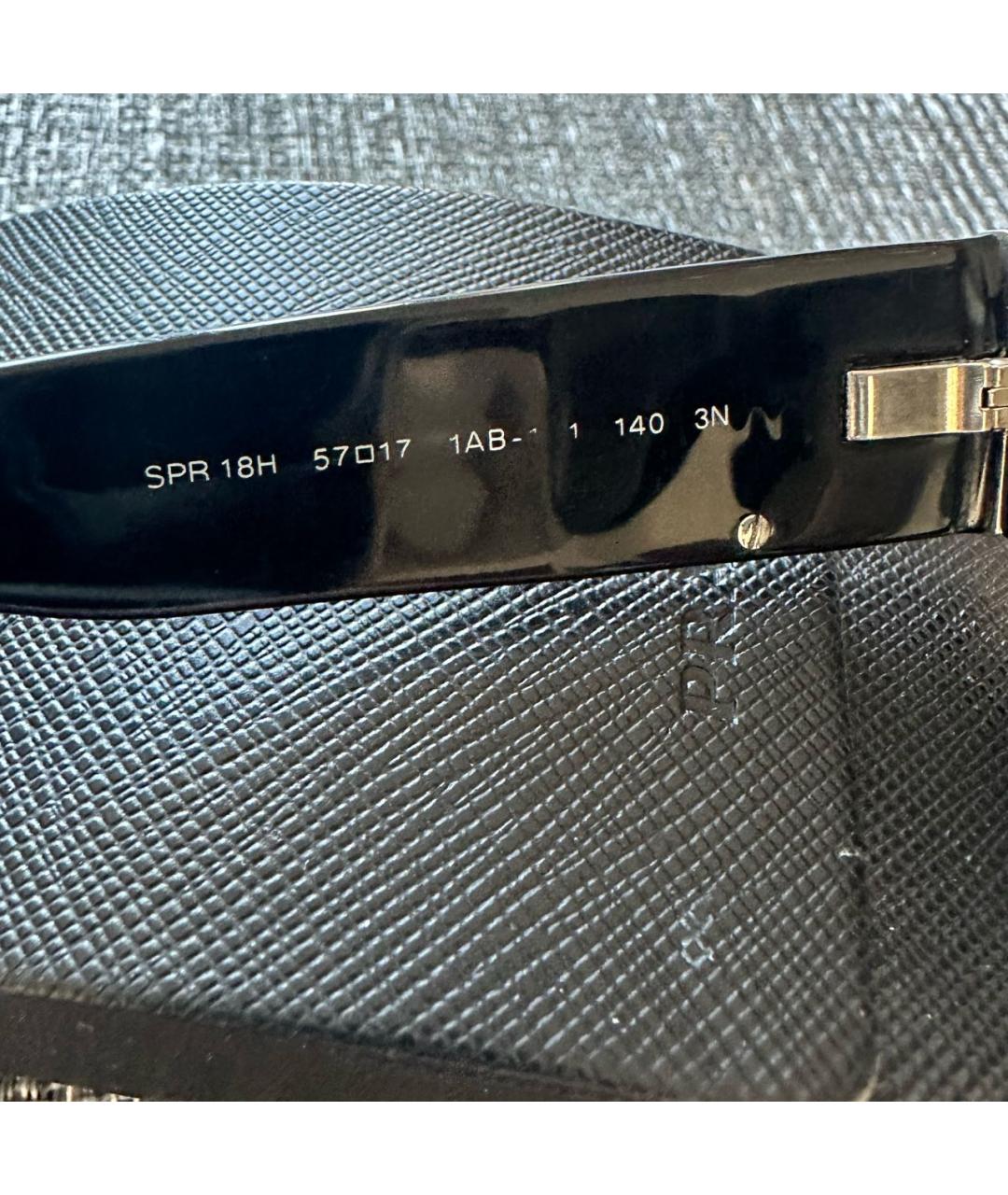 PRADA Черные пластиковые солнцезащитные очки, фото 6