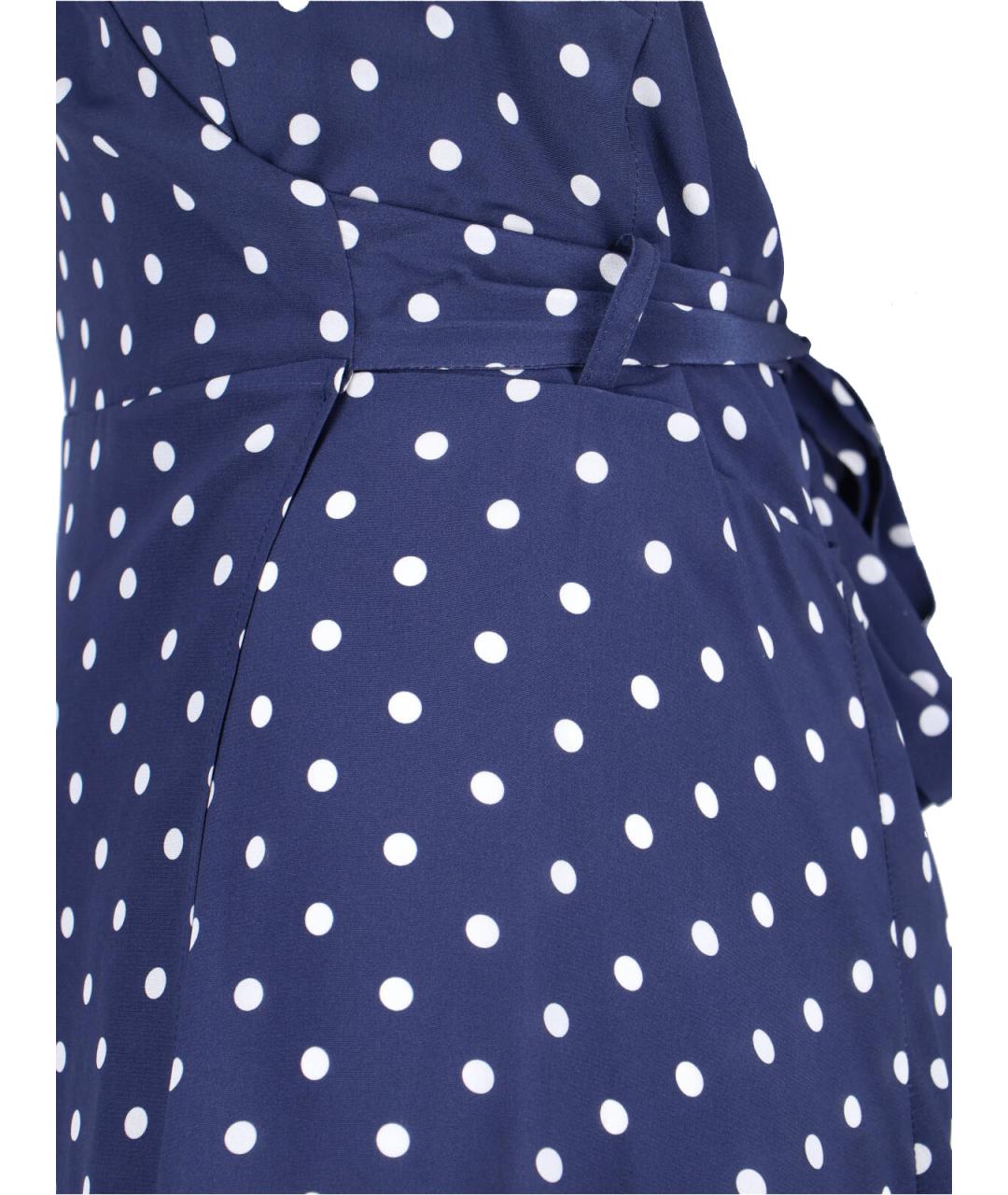 P.A.R.O.S.H. Синее шелковое повседневное платье, фото 3