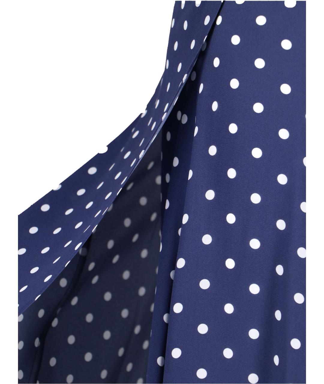 P.A.R.O.S.H. Синее шелковое повседневное платье, фото 4