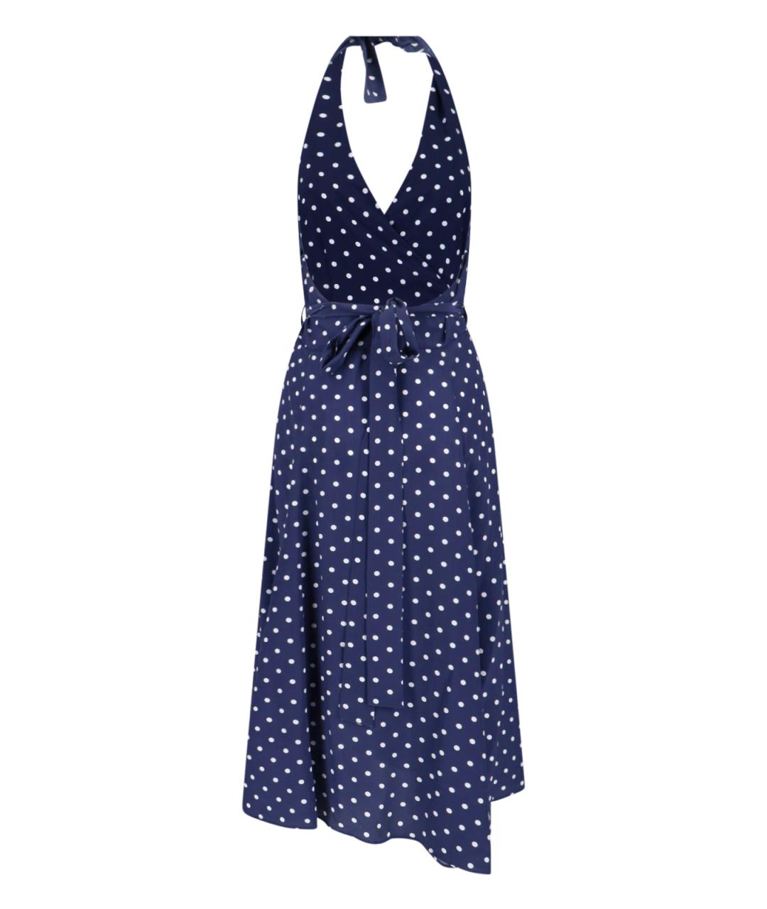 P.A.R.O.S.H. Синее шелковое повседневное платье, фото 2