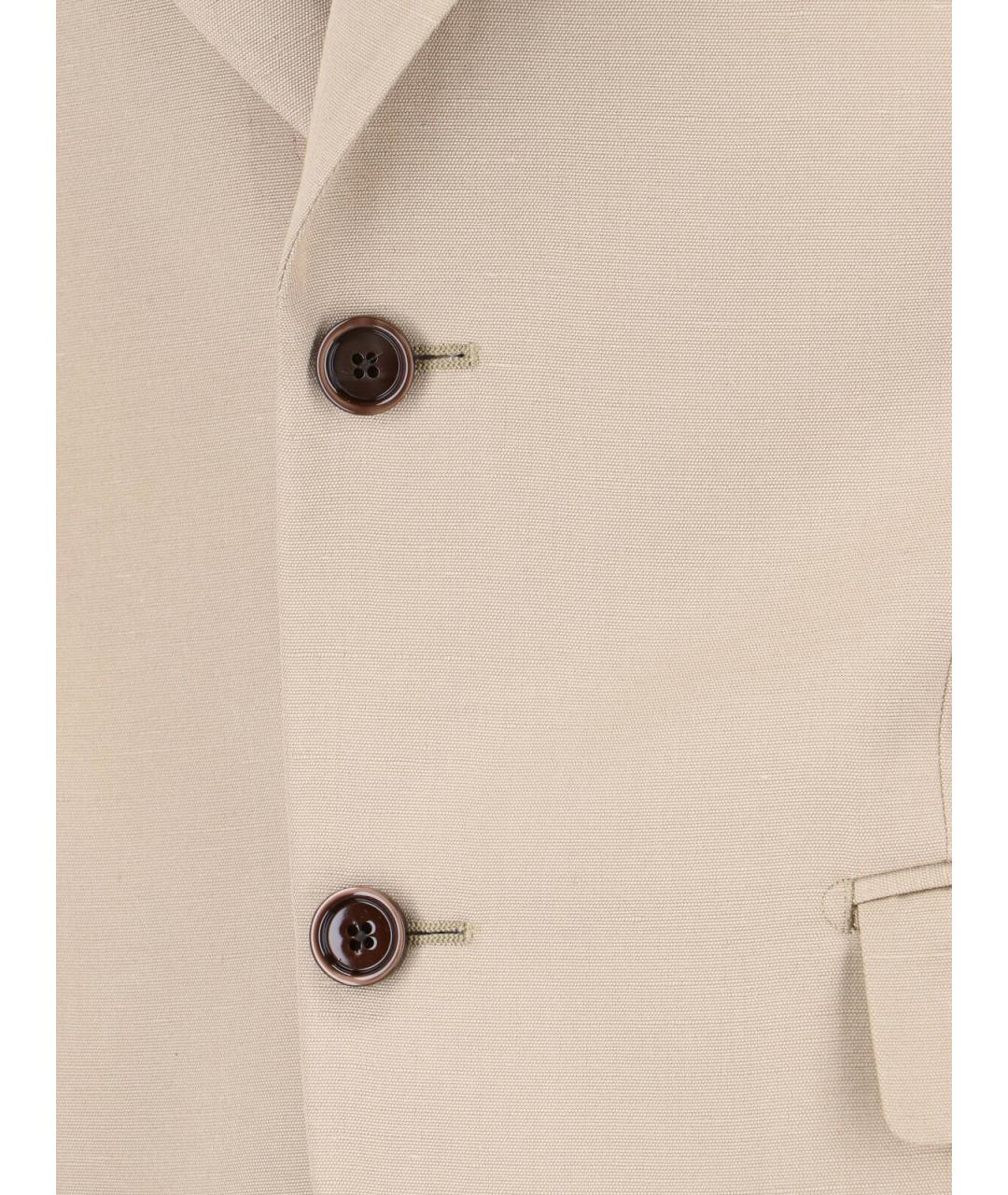 LARDINI Бежевый вискозный пиджак, фото 4