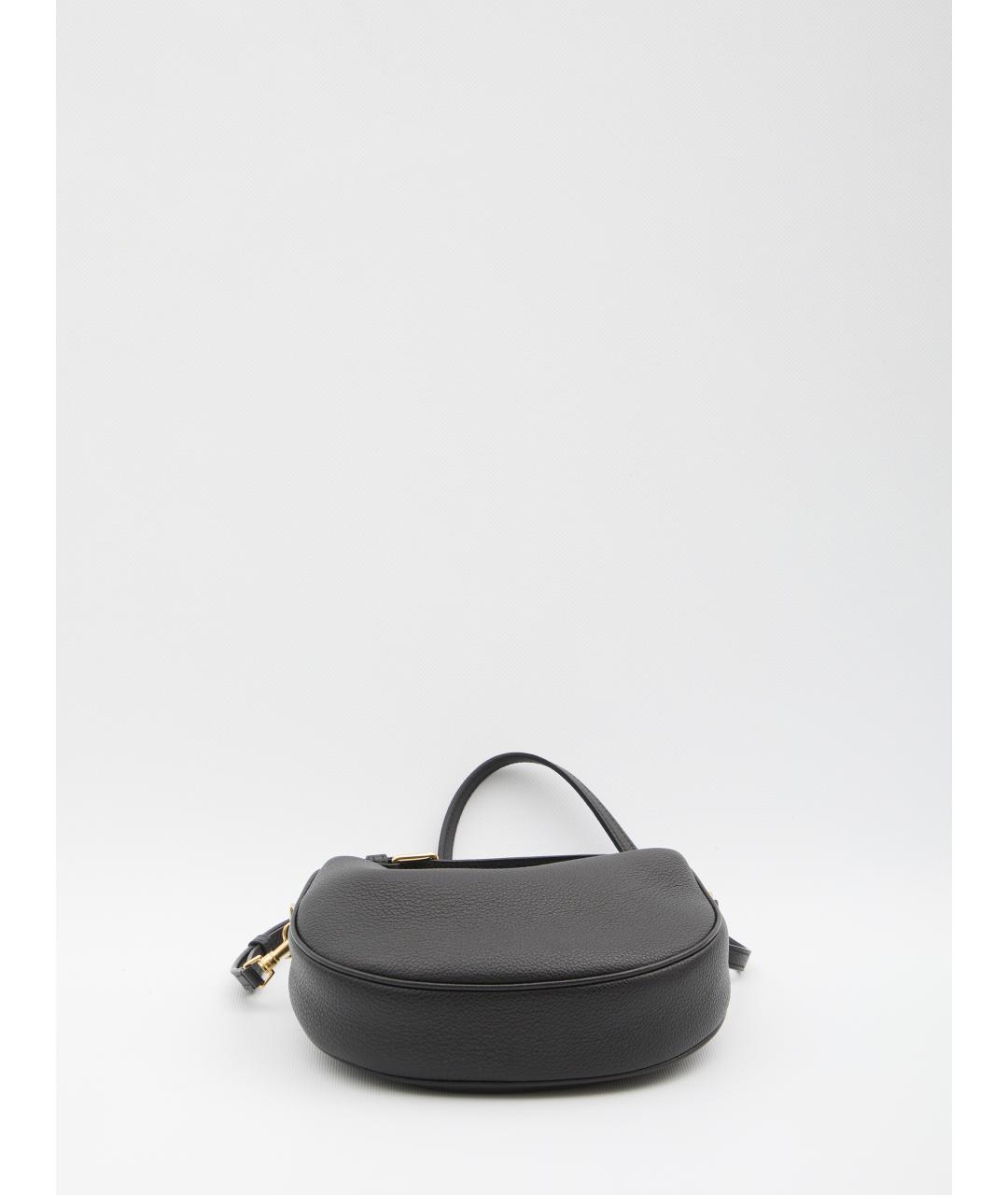 CELINE Черная кожаная сумка через плечо, фото 3