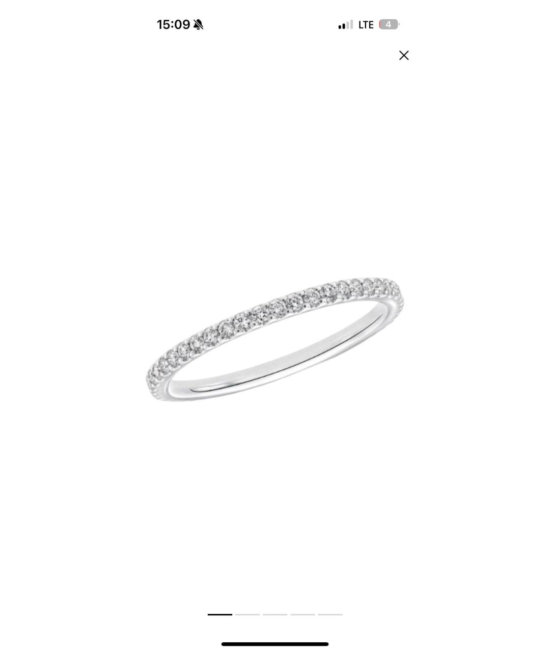 GRAFF Серебряное кольцо из белого золота, фото 4