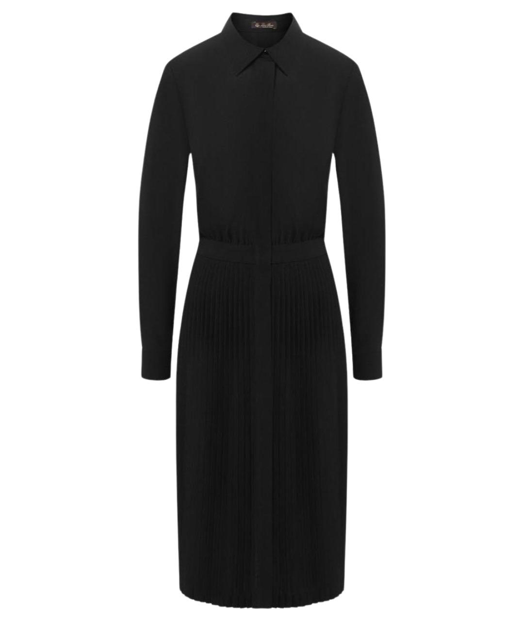 LORO PIANA Черное шерстяное платье, фото 1