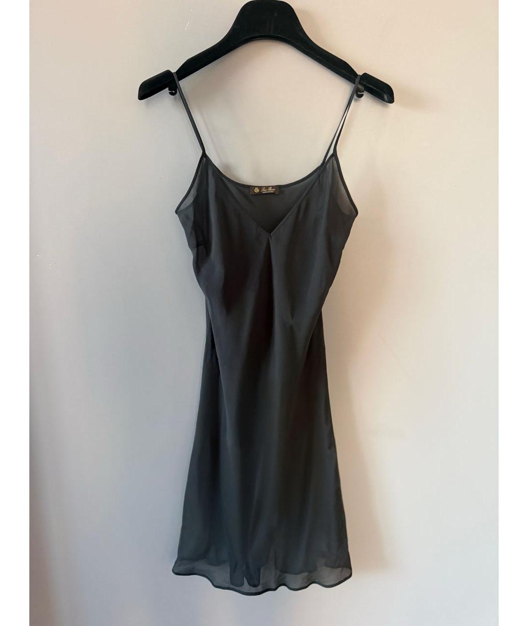 LORO PIANA Черное шерстяное платье, фото 7