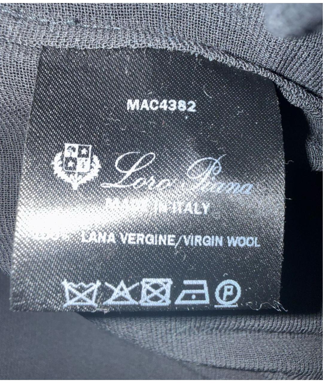 LORO PIANA Черное шерстяное платье, фото 8