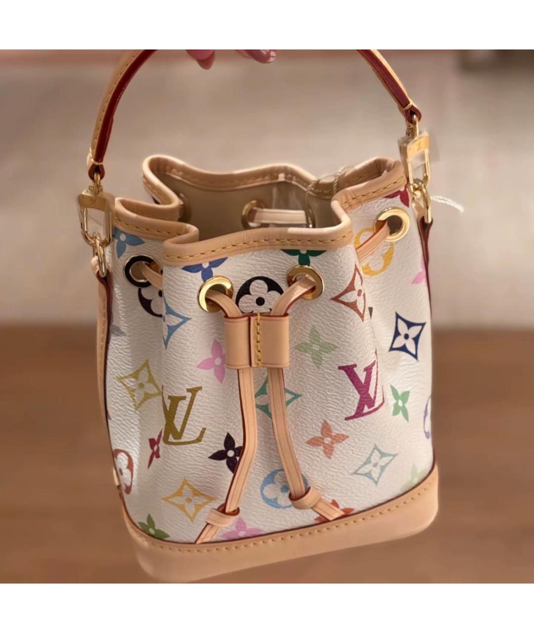 LOUIS VUITTON Белая кожаная сумка через плечо, фото 2
