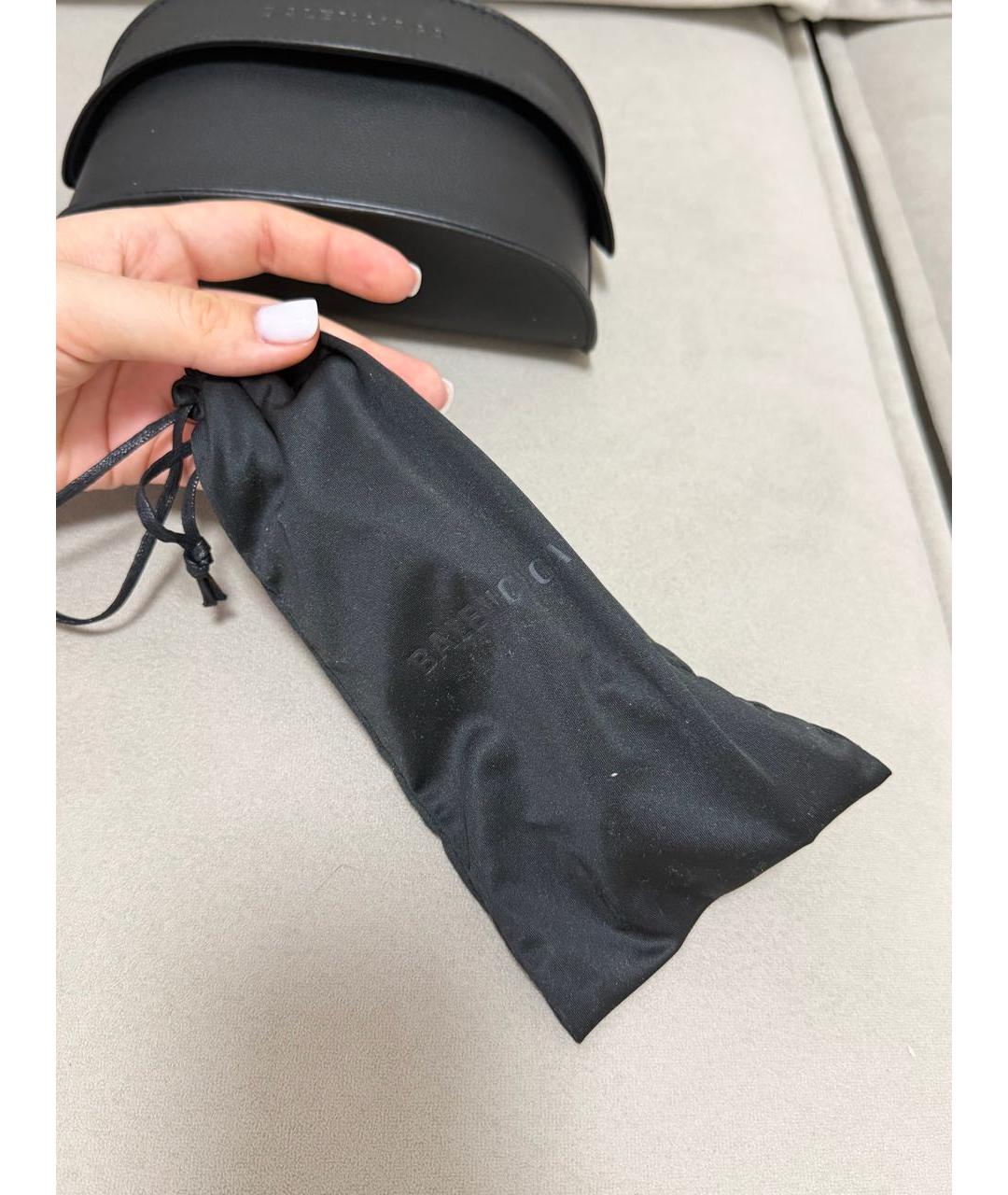 BALENCIAGA Черные пластиковые солнцезащитные очки, фото 6