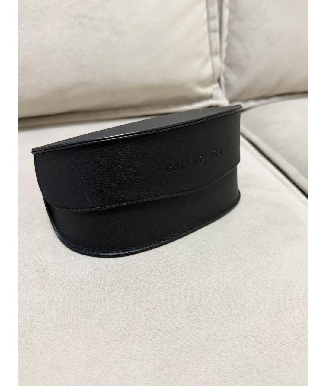 BALENCIAGA Черные пластиковые солнцезащитные очки, фото 5