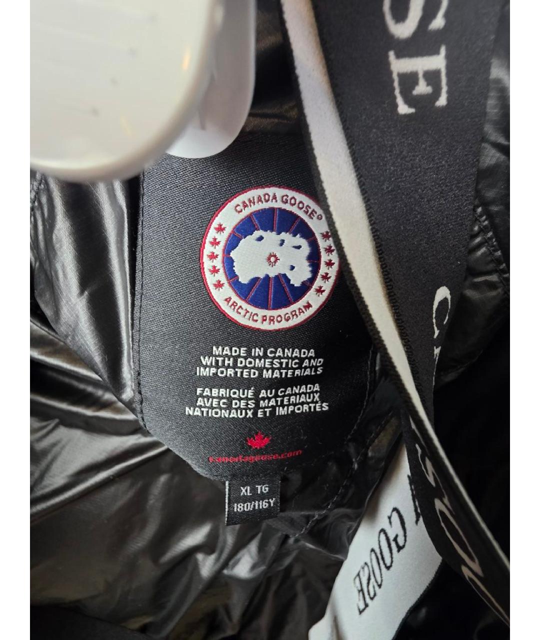 CANADA GOOSE Черный пуховик, фото 4