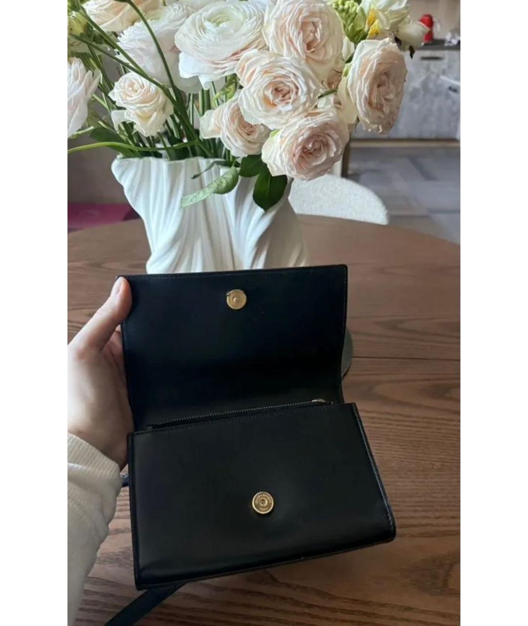 SAINT LAURENT Черная кожаная поясная сумка, фото 2