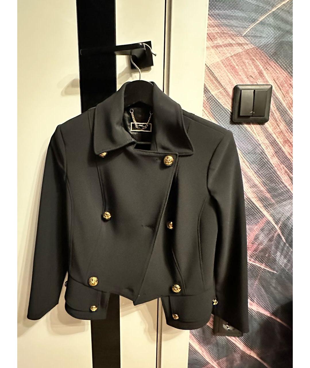 ELISABETTA FRANCHI Черный костюм с брюками, фото 4