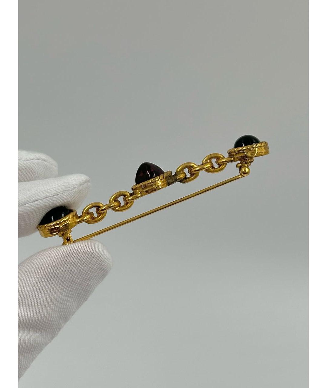 CHANEL Золотая позолоченная булавка / брошь, фото 5