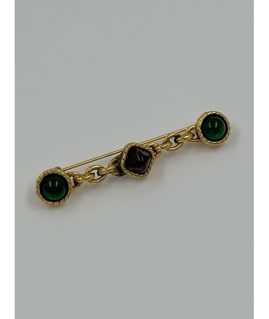 CHANEL Золотая позолоченная булавка / брошь, фото 8